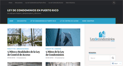 Desktop Screenshot of leydecondominios.com